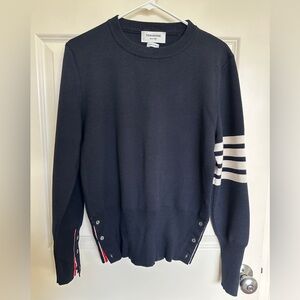 Thom Browne WOOL 4-BAR PULLOVER